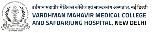 वर्धमान महावीर मेडिकल कॉलेज और सफदरजंग अस्पताल की आधिकारिक वेबसाइट का लोगो